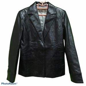Karl Lagerfeld Leather Blazer